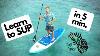 Inflatable Stand Up Paddle Board Widened Non-slip Deck With Adjustable Paddle